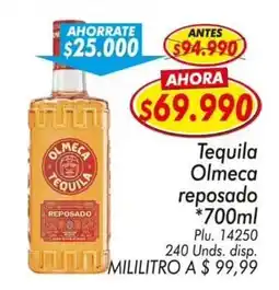 Mercapava Tequila Olmeca reposado oferta