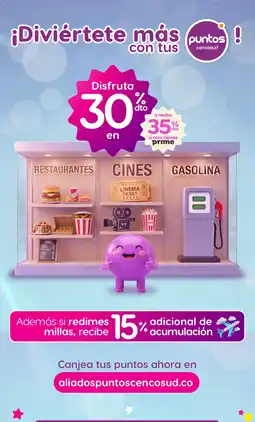 Easy puntos cencosud restaurantes cines gasolina oferta