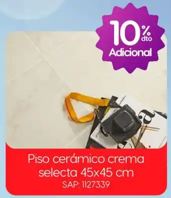 Piso cerámico crema selecta