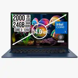Falabella Portatil Vivobook 14 Intel Core 5 120U Ram 24GB SSD 2TB LED FHD 14 oferta