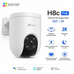 Falabella Cámara IP PoE H8c 2K 3MP PT 360° IA Audio Bidireccional y Seguimiento oferta