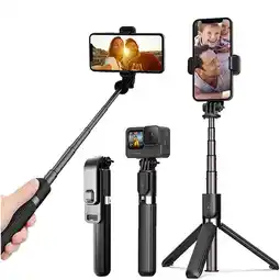 Falabella Palo Selfie Tripode Control Bluetooth Aluminio Luz Flash 100cm oferta