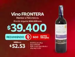 Olímpica Frontera vino oferta