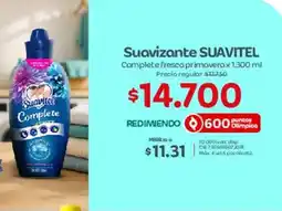 Olímpica Suavizante Suavitel Complete fresca primavera oferta