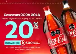 Olímpica Gaseosas COCA COLA oferta