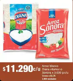 Jumbo Arroz blanco Diana vitamor o Sonora oferta