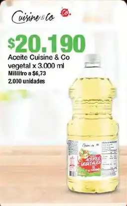 Jumbo Cuisine & Co aceite vegetal oferta