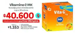 Olímpica Vitamina C MK Naranja polvo efervescente oferta