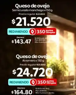 Olímpica Queso de oveja oferta
