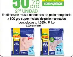 Jumbo Frikó filetes de muslo marinated de pollo congelado oferta