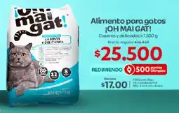 Olímpica Oh mai cat! Alimento para gatos oferta