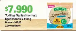 Jumbo Sanissimo tortillas maiz ligerissimas oferta