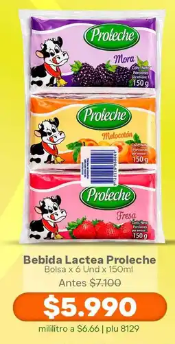 La Gran Colombia Bebida Lactea Proleche oferta
