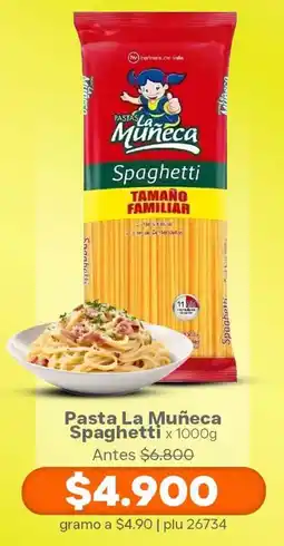 La Gran Colombia Pasta La Muñeca Spaghetti oferta