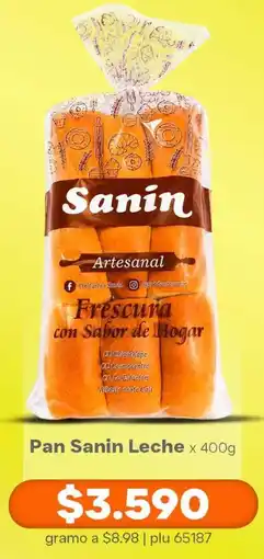 La Gran Colombia Pan Sanin Leche oferta