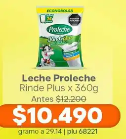 La Gran Colombia Proleche Leche Rinde Plus oferta