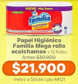 La Gran Colombia Familia papel higiénico mega rollo acolchamax oferta
