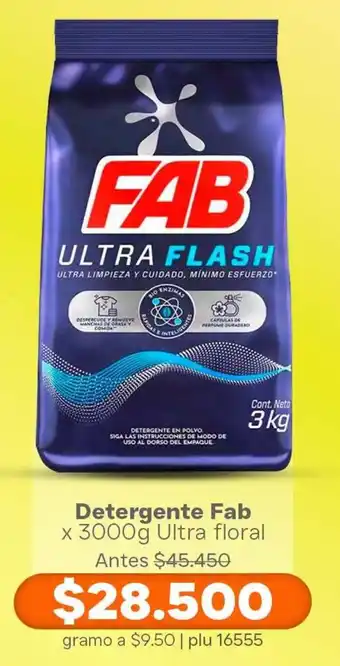 Fab detergente ultra floral