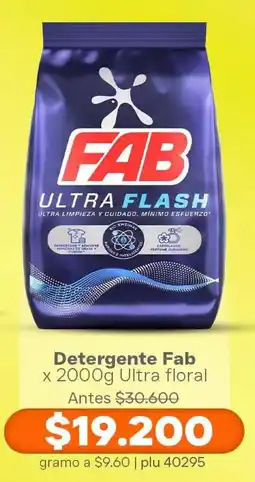 La Gran Colombia Detergente Fab Ultra floral oferta