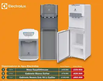 Electrolux dispensadores de agua mesa eqcp02t0musw