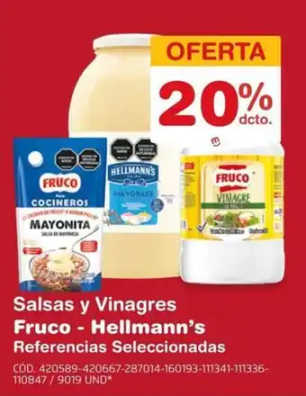 Fruco - Hellmann's Salsas y Vinagres