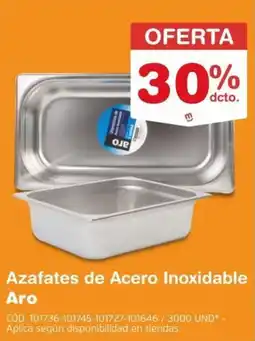 Makro Aro Azafates de Acero Inoxidable oferta