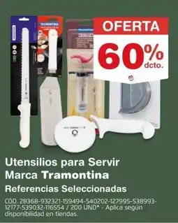 Makro Utensilios para Servir Marca Tramontina oferta