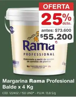 Makro Margarina Rama Profesional oferta