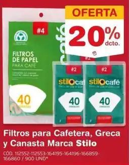 Makro Stilo filtros para café oferta