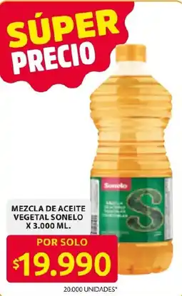 Ara Mezcla de aceite vegetal sonelo oferta