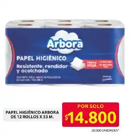 Ara Arbora papel higiénico oferta
