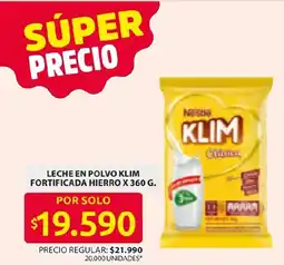 Ara Nestle leche en polvo klim fortificada hierro oferta