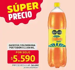 Ara Postobón gaseosa colombiana oferta