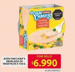 Ara Van Camp's ensalada de atún maíz vegetales oferta