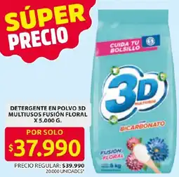 Ara 3d detergente en polvo multiusos fusión floral oferta