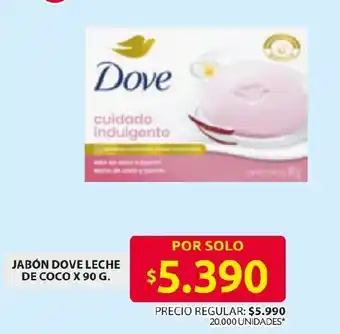 Ara Dove jabón leche de coco oferta