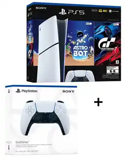 Falabella Combo Consola PS5 Digital Slim Astro Bot-Gran Turismo 7 + Control Adicional DualSense White oferta