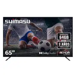 Falabella Televisor 65 Pulgadas SH-TV65UTL1F5CO 4K UHD LED Smart TV Google oferta