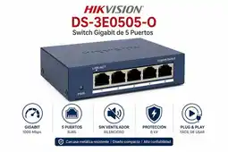 Falabella Switch de Red 5 Puertos Gigabit 10/100/1000 Mbps para Hogar Oficina y Videovigilancia oferta