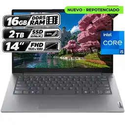 Falabella PORTÁTIL V14 G5 IRL - INTEL CORE 5 210H - 16GB RAM - 2TB SSD - 14 FHD - GRIS LUNA oferta