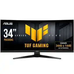 Falabella MONITOR GAMER TUF VG34WQ5A - 34 - UWQHD 3440X1440 - PANEL VA - CURVO 1500R - 200HZ - 0.5MS oferta