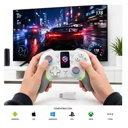 Falabella Mando Para Pc y Switch con Conexion Bluetooth y 2.4ghz con Tecnologia Anti Drift oferta