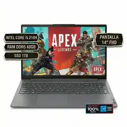 Falabella V14 G5 INTEL CORE i5 210H, RAM DDR5 40GB , SSD 1TB, 14 FHD, GRIS OSCURO oferta