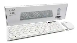 Falabella Combo Teclado Y Mouse Inalambrico Blanco Pc oferta
