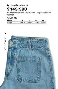 Leonisa Jean bota recta dn118 oferta