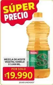 Ara Sonelo - mezcla de aceite vegetal oferta