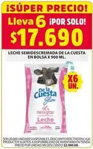 Ara Cuesta - leche semidescremadade la cuesta en bolsa oferta