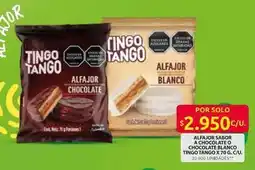Ara Tango - alfajor chocolate o chocolate blanco oferta