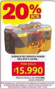 Ara Sixpack de cerveza en lata oferta