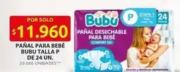 Ara Bubu - pañal para bebé talla p de 24 un oferta